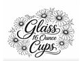 Glass 16oz Cup
