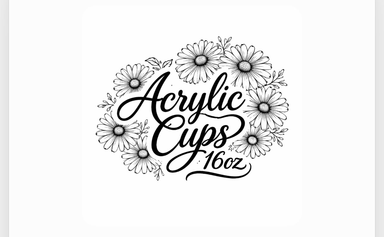 Acrylic 16oz Cup