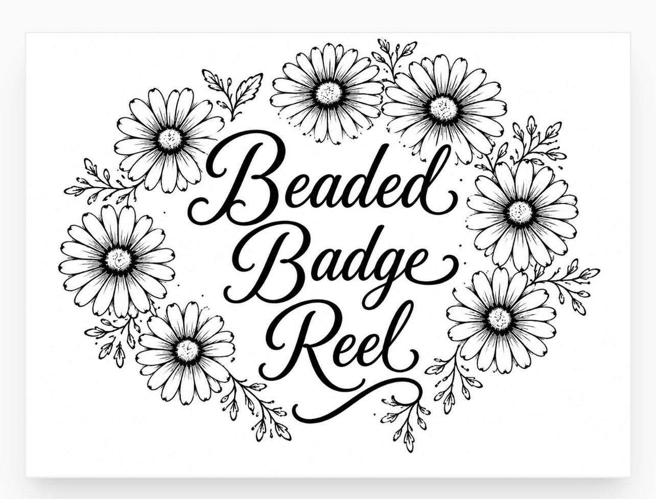 Beaded Badge Reel