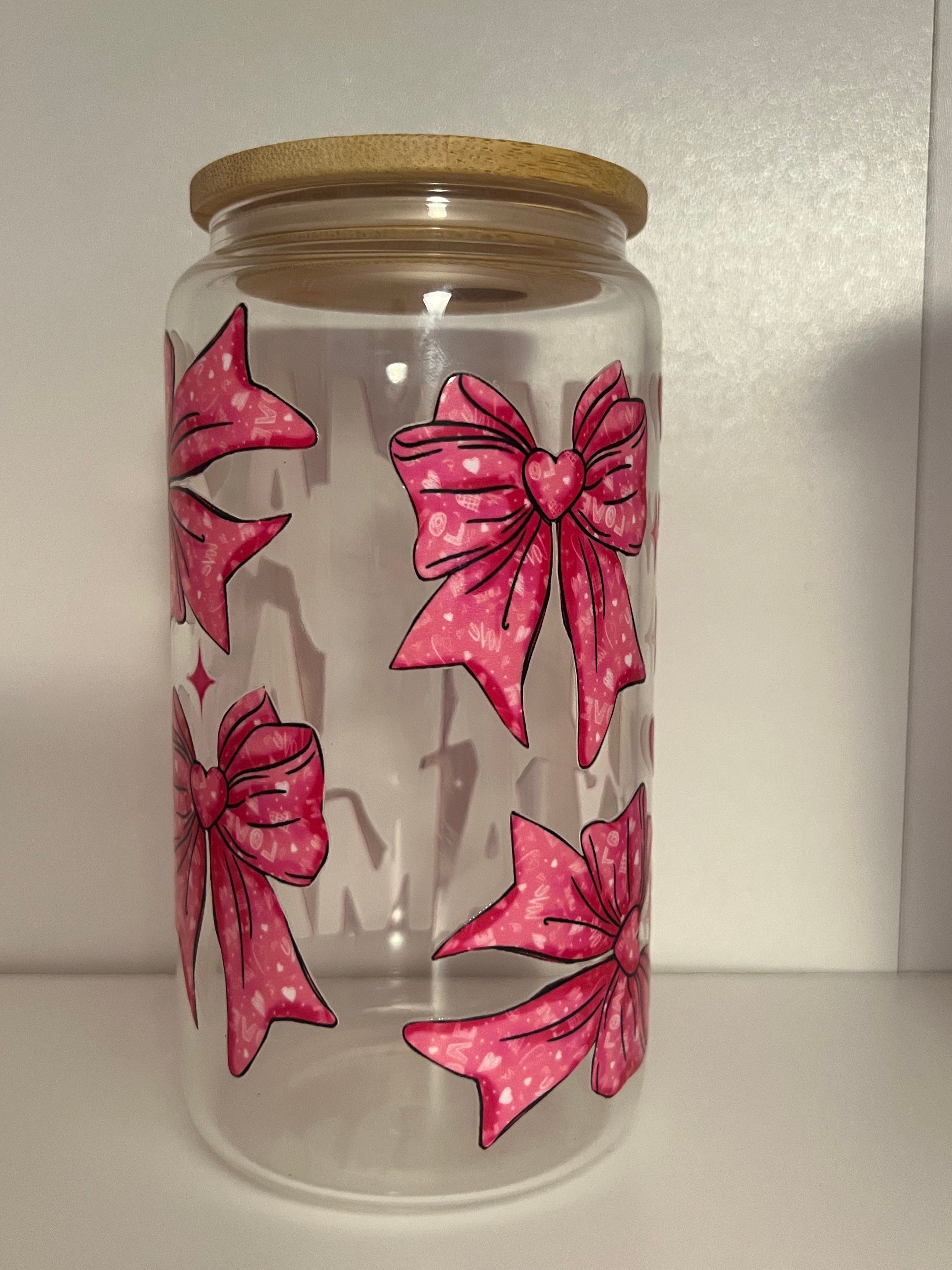 MAMA Bow 16oz Glass Cup