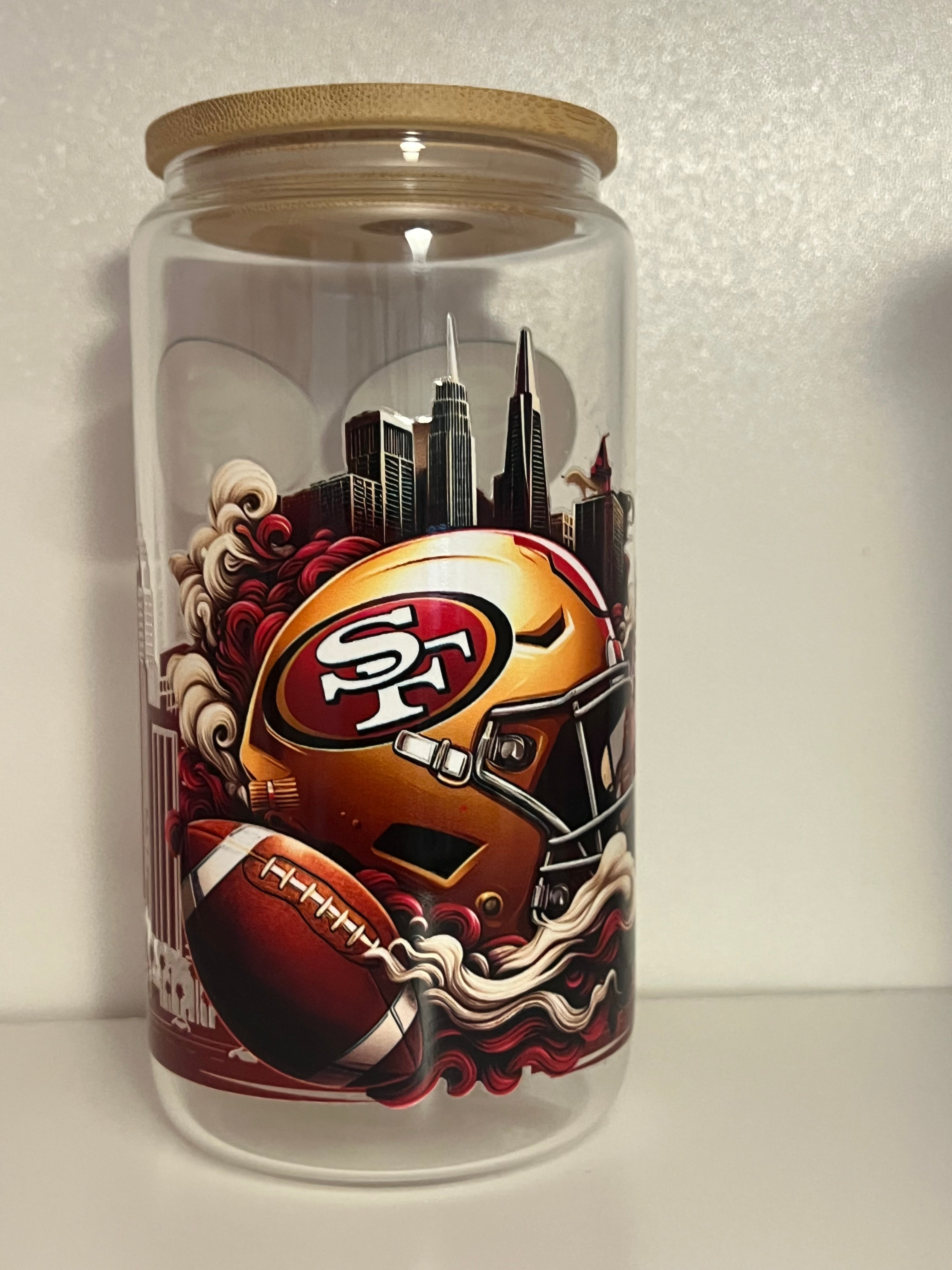 49ers Glass 16oz Cup