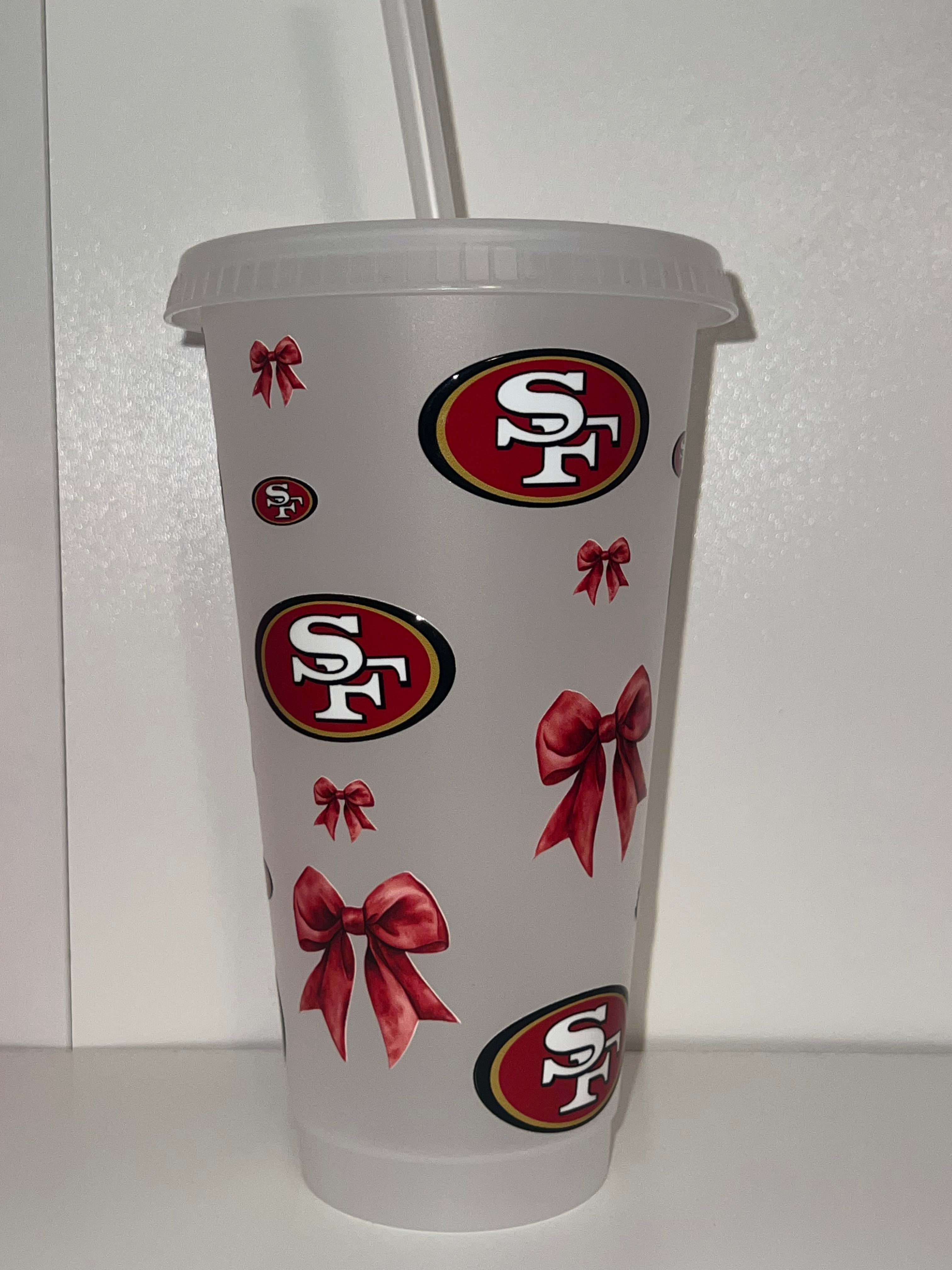 SF 49er Bows Plastic 24oz Cup