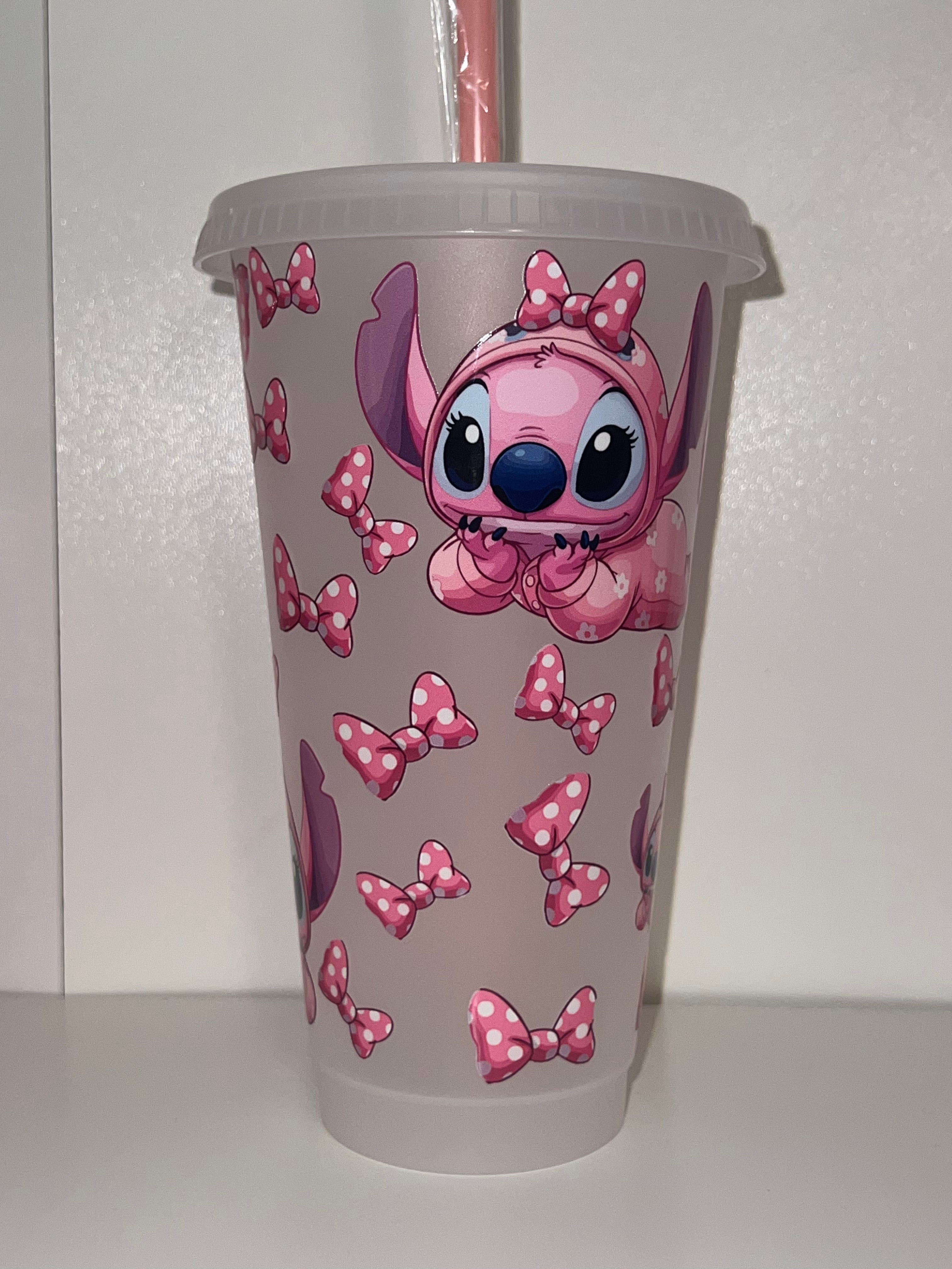 Angel Stitch Plastic 24oz Cup