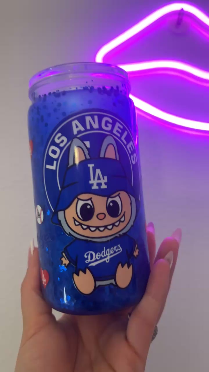 Labubu LA Dodgers 16oz SnowGlobe Cup