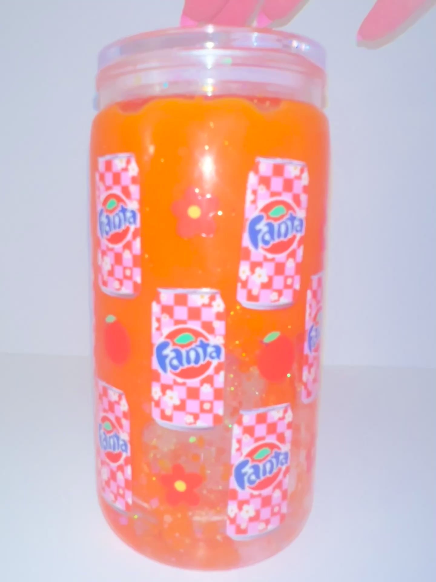 Orange Fanta 16oz Lava SnowGlobe