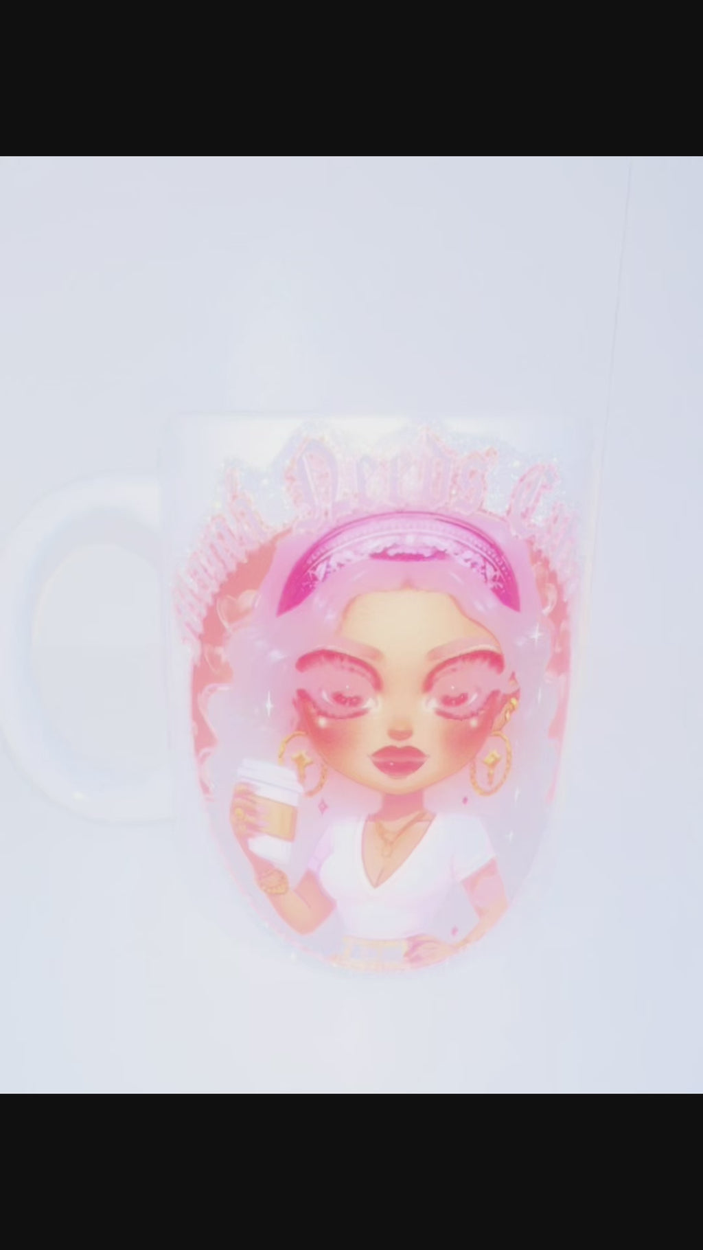 Mama Needs Cafecito Glass Mug