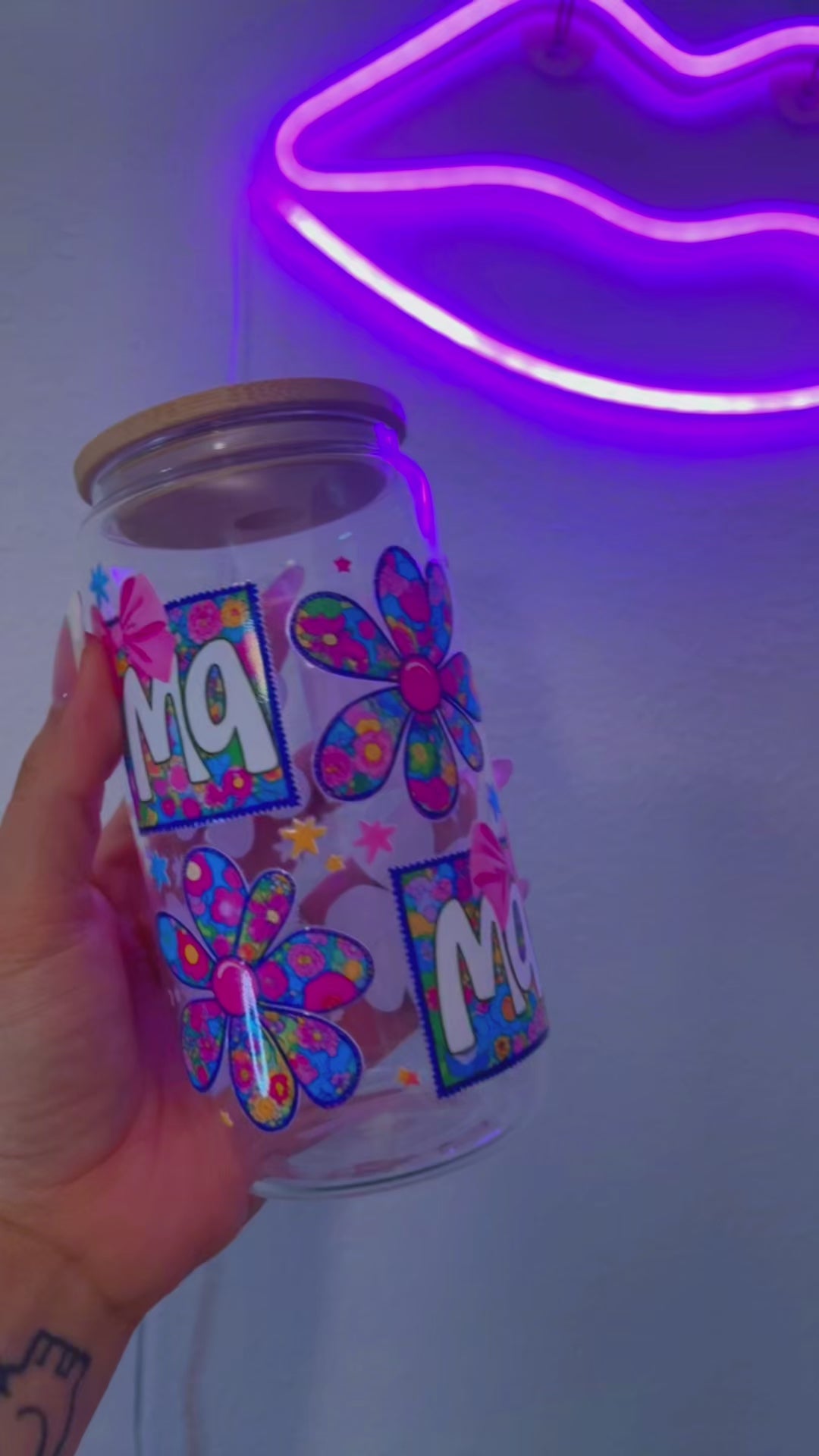 MAMA 16oz Glass Cup